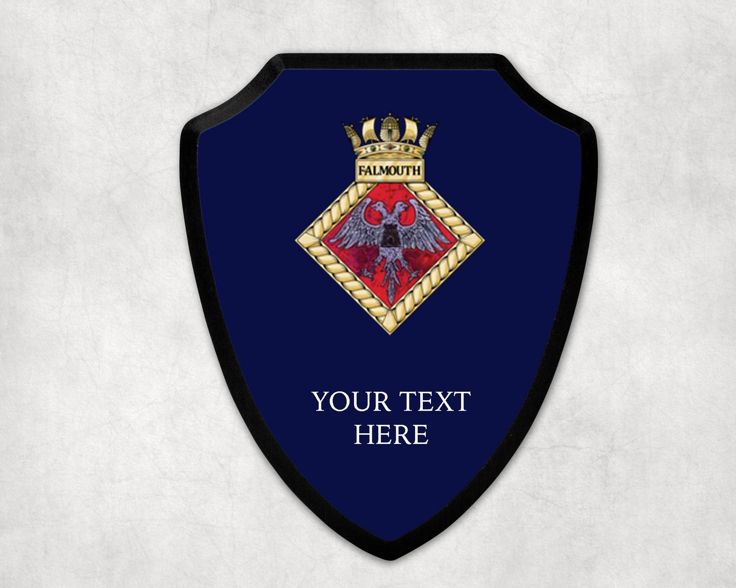 HMS Falmouth - Royal Navy Printed Wall Shield