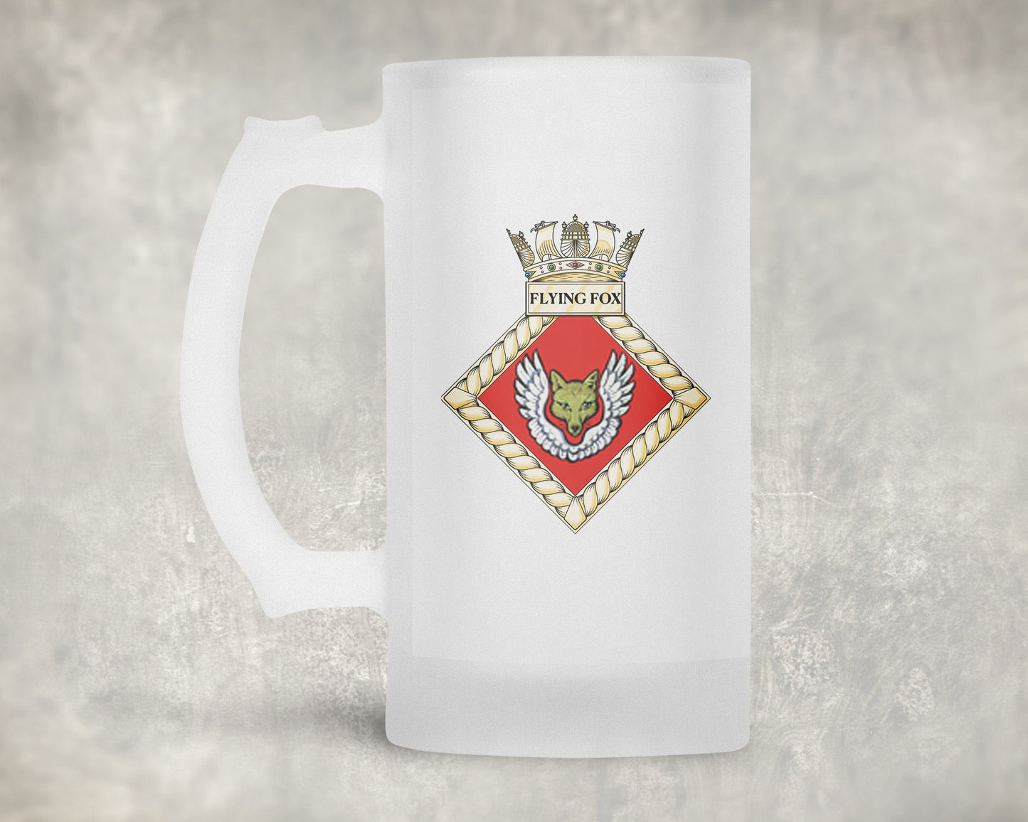 HMS Flying Fox - Frosted Stein/Tankard/Beer Mug - Frosted Stein/Tankard/Beer Mug