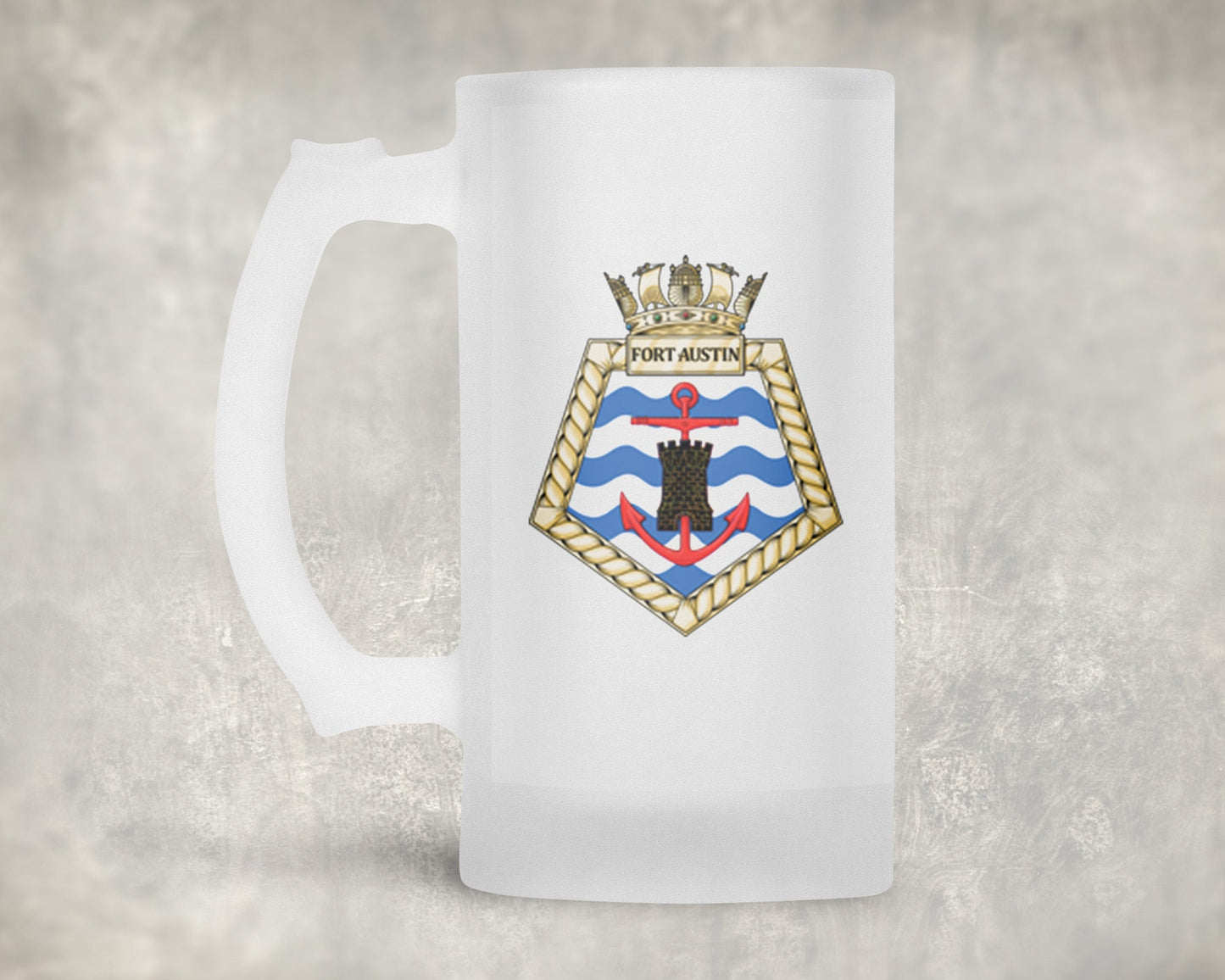 RFA Fort Austin - Frosted Stein/Tankard/Beer Mug - Frosted Stein/Tankard/Beer Mug