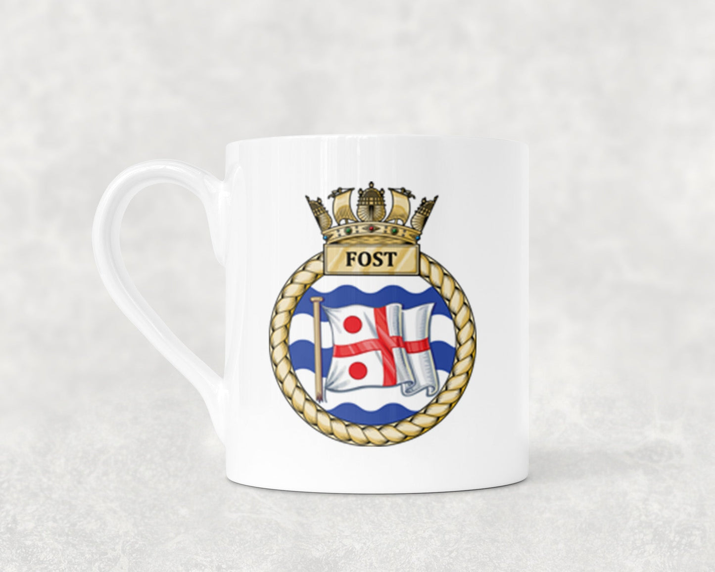 Flag Officer Sea Training FOST - Bone China Mug