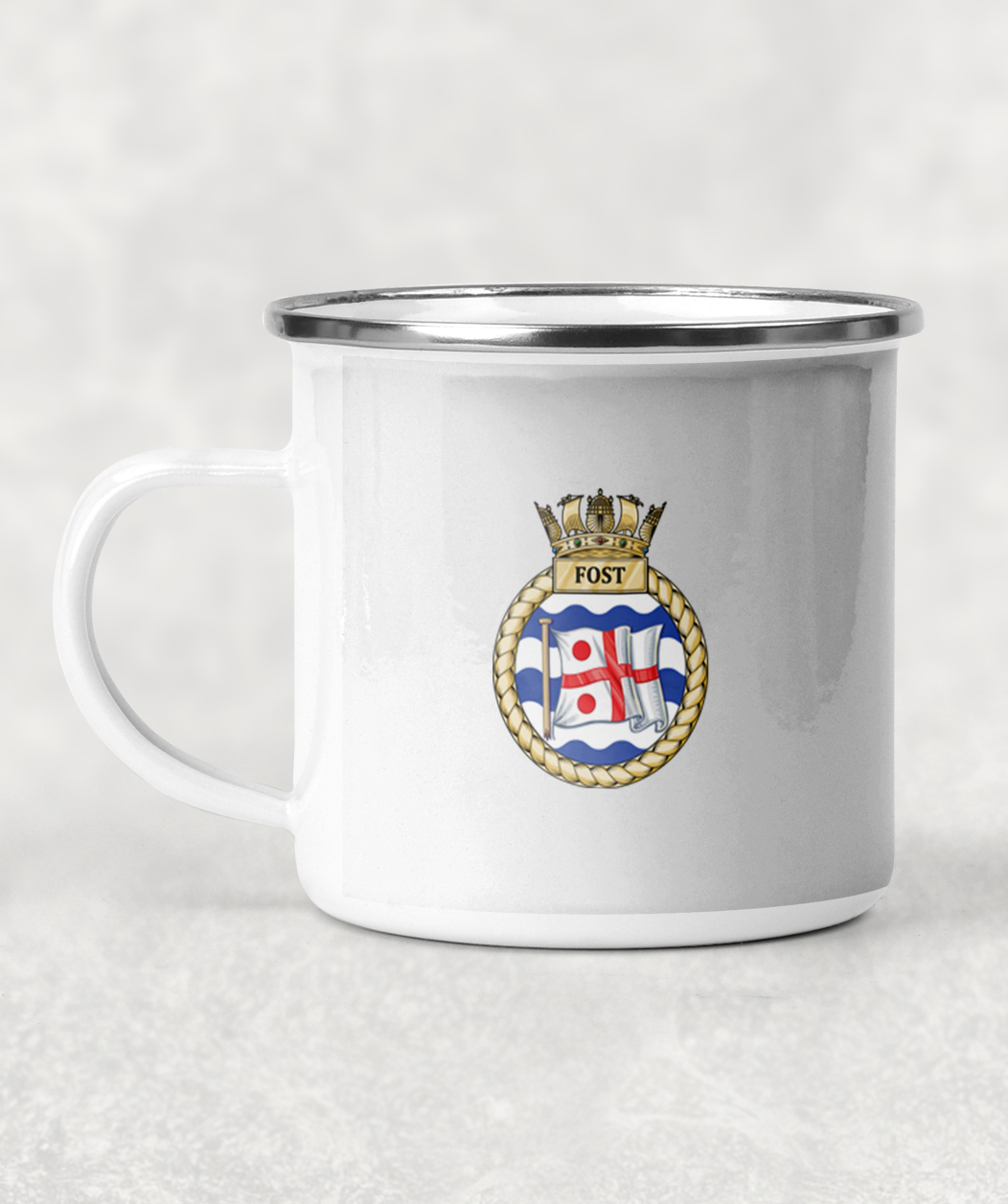 Flag Officer Sea Training FOST - Enamel Mug