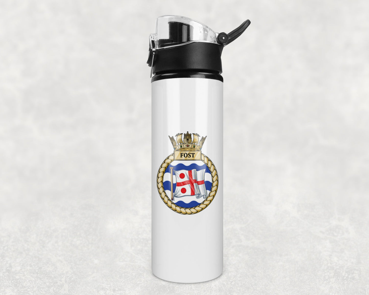 Flag Officer Sea Training FOST - Flip Top Water Bottle