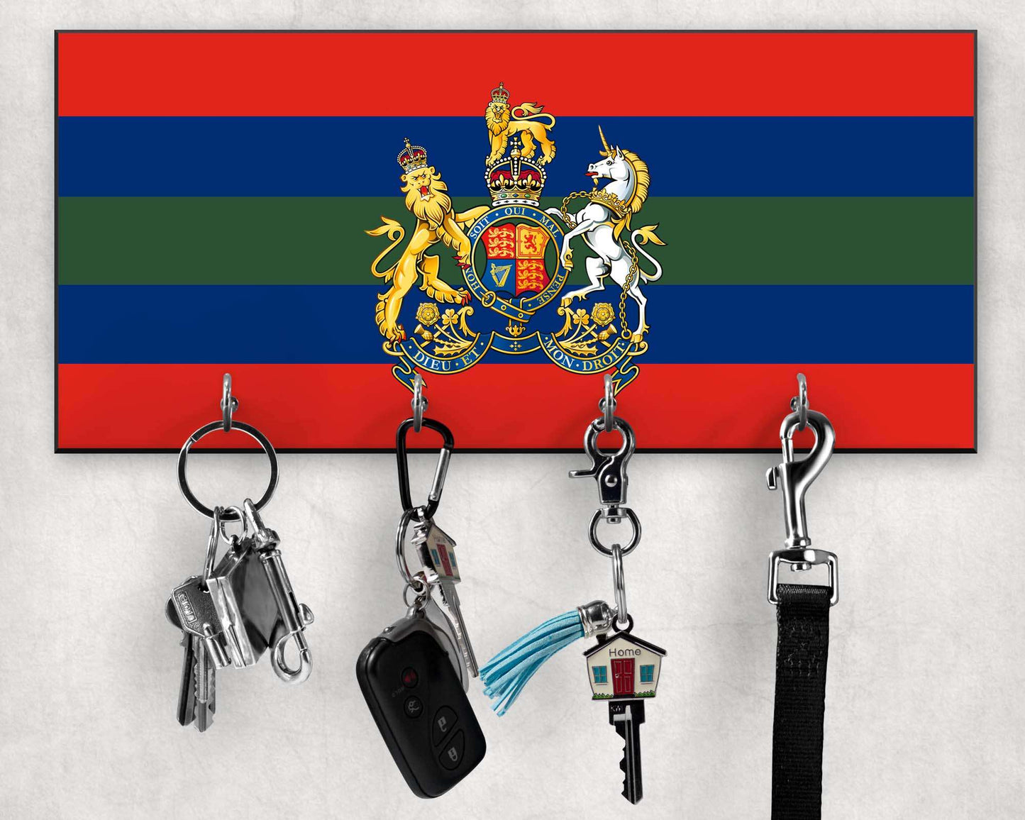 General Service Corps - Wooden Key/Beret Hook (New King's Crown)