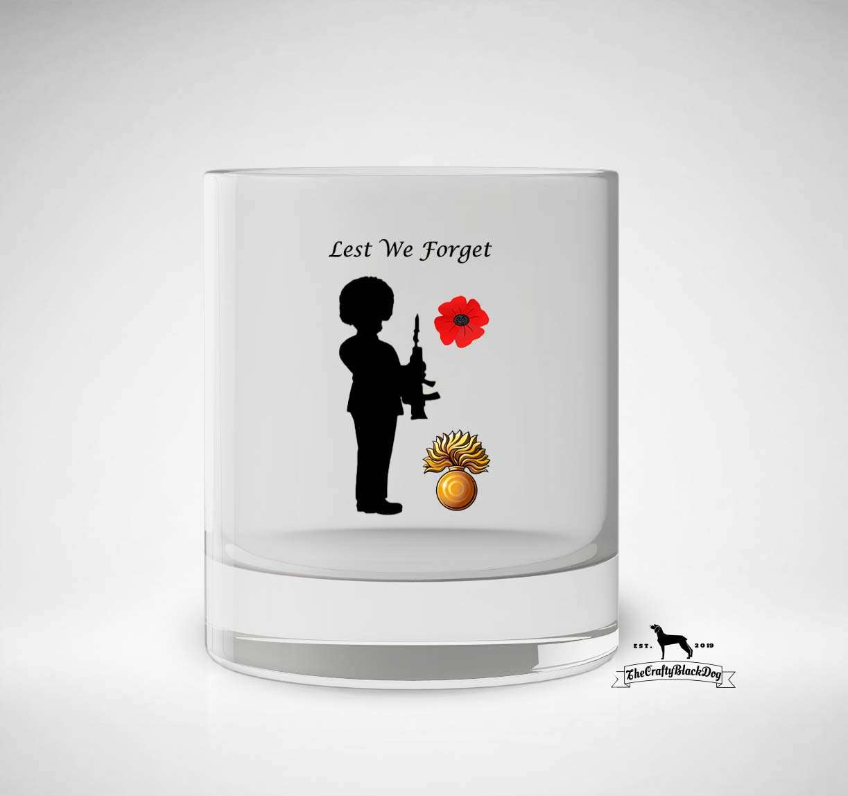 Lest We Forget - Grenadier Guards - Whiskey/Spirit Glass