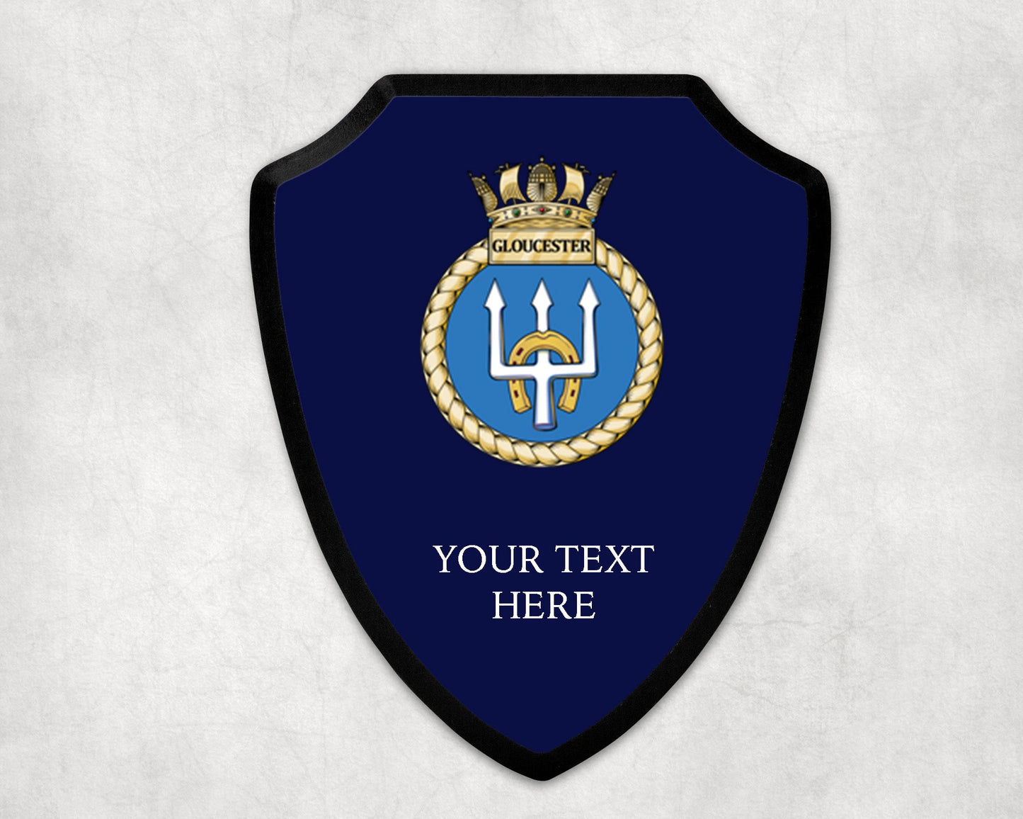 HMS Gloucester - Royal Navy Printed Wall Shield