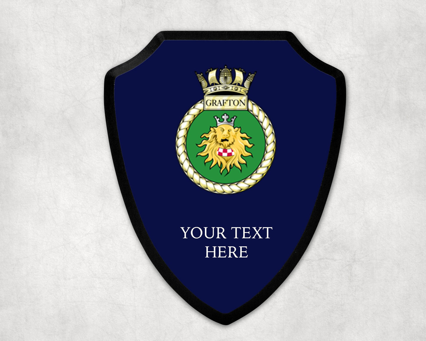 HMS Grafton - Royal Navy Printed Wall Shield