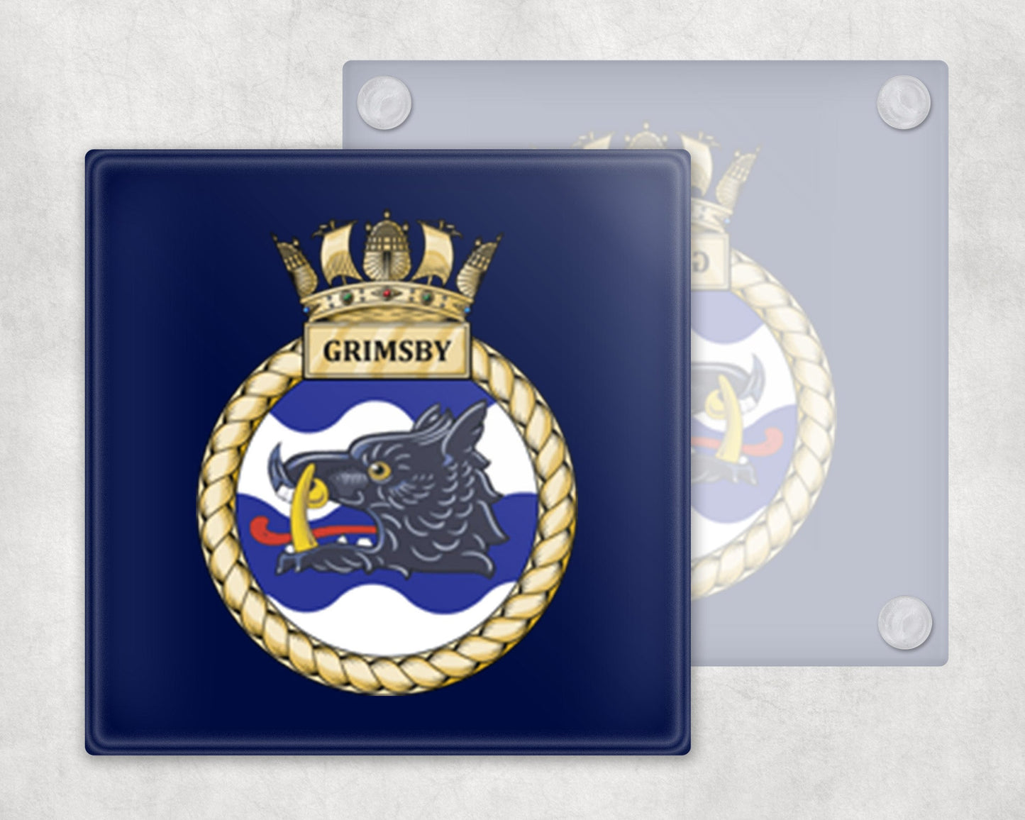 HMS Grimsby - Glass Coaster