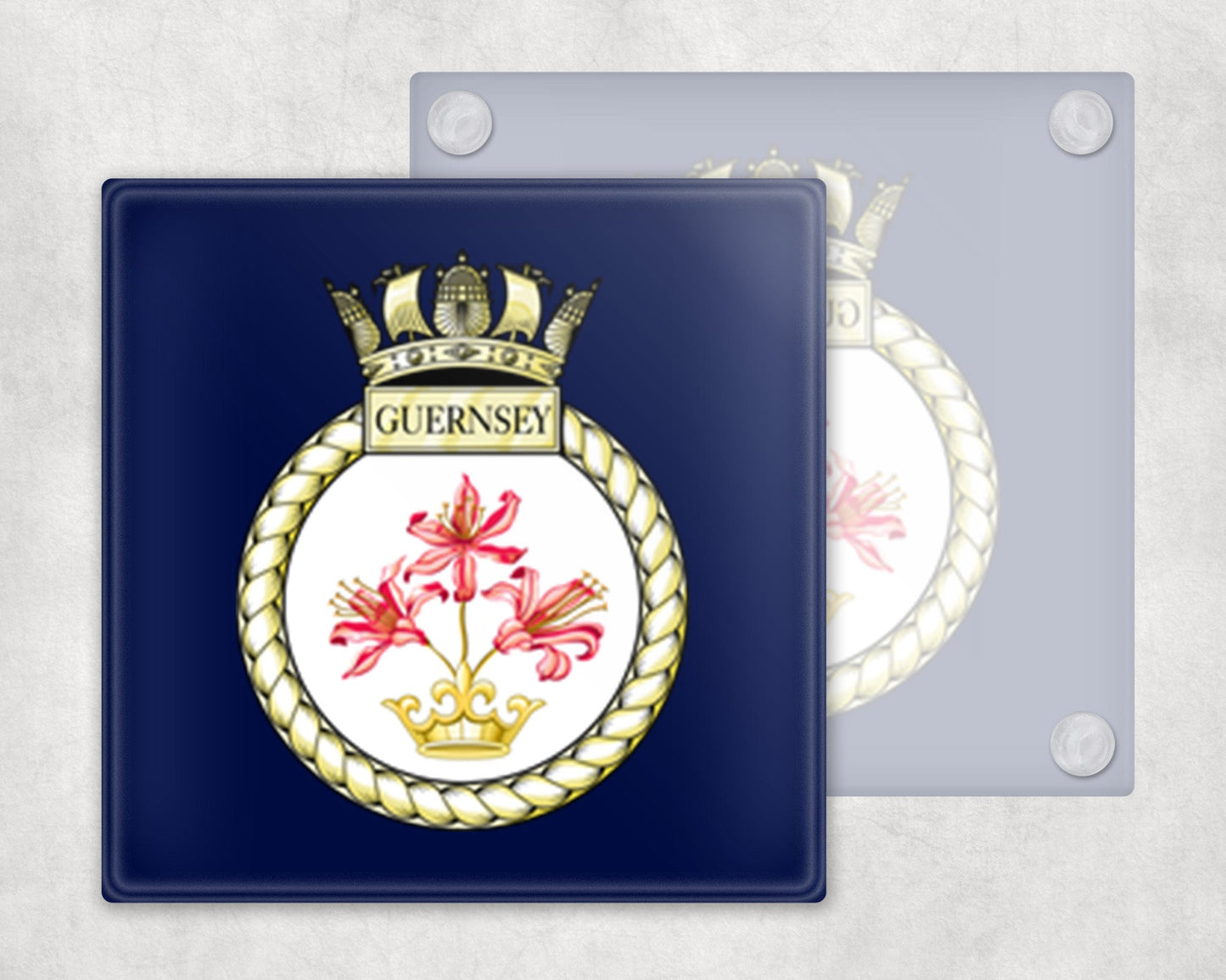 HMS Guernsey - Glass Coaster