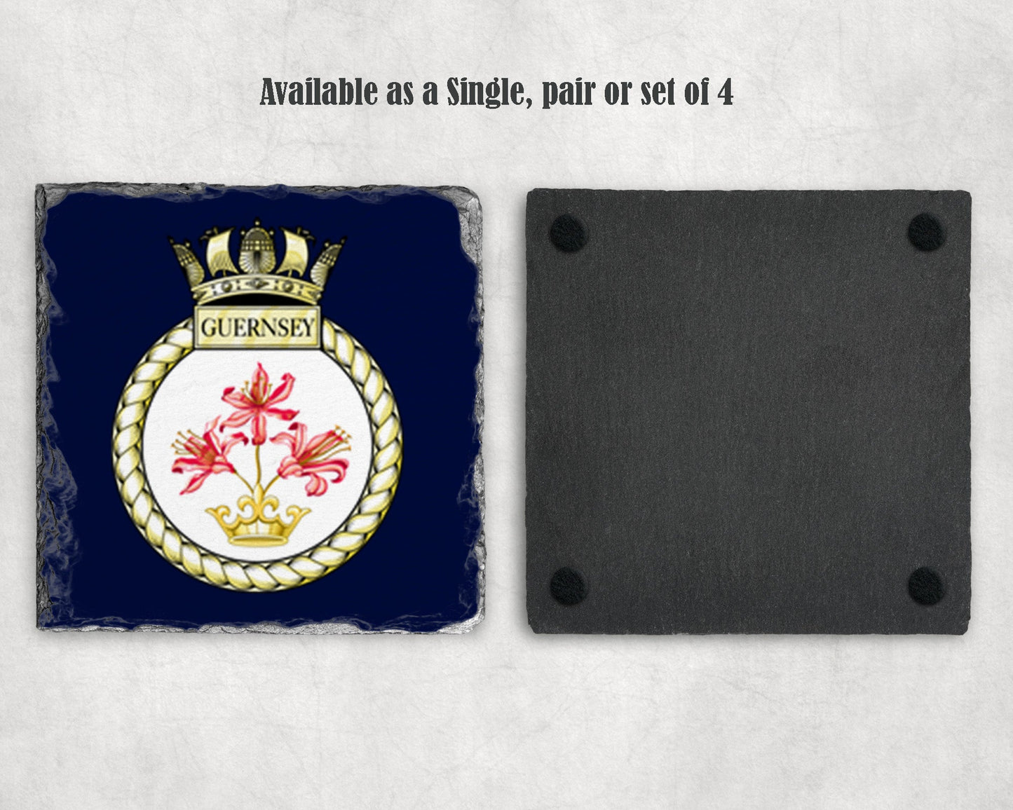 HMS Guernsey - Slate Coaster