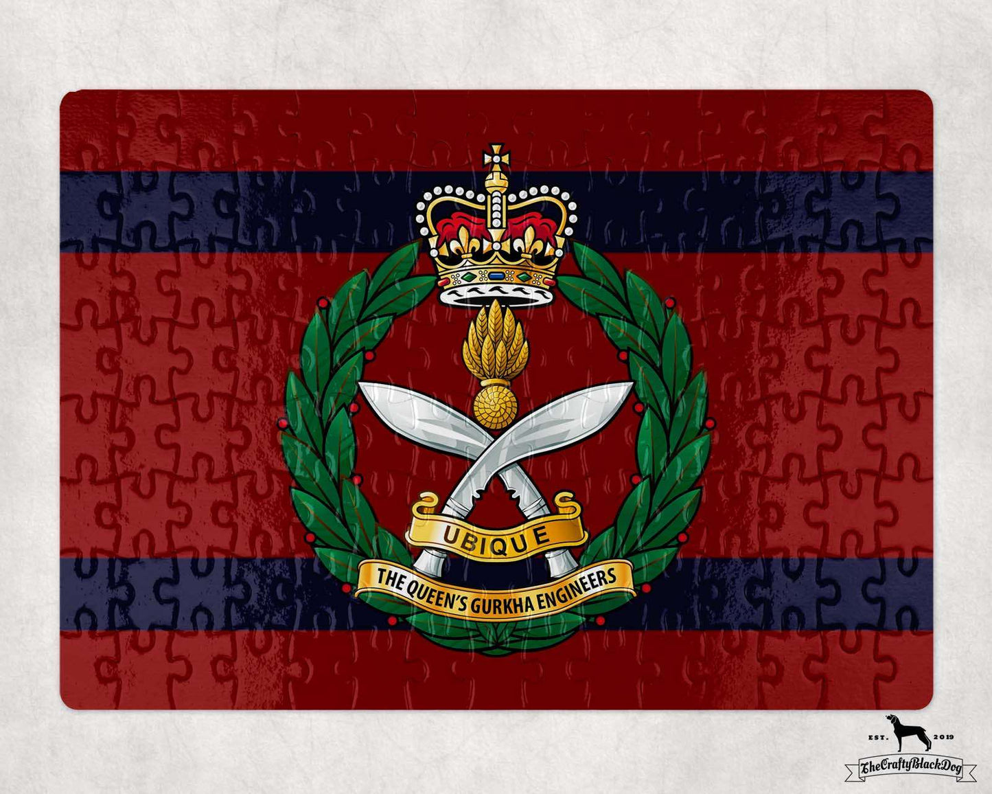 Queen's Gurkha Engineers - Jigsaw Puzzle (New King's Crown)