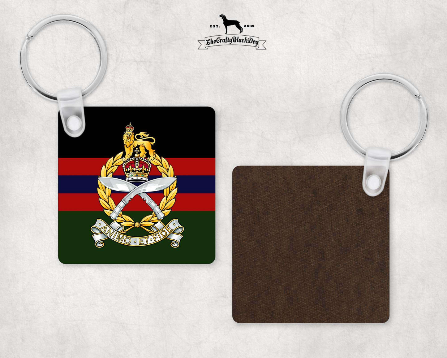 Gurkha SPS - Square Key Ring (King's New Crown)