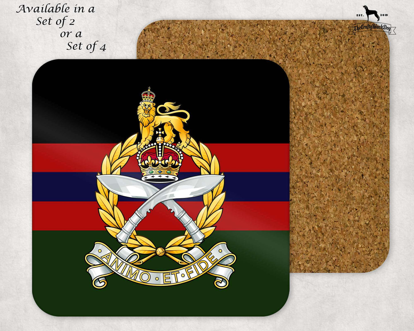Gurkha SPS - COASTER SET (New King's Crown)