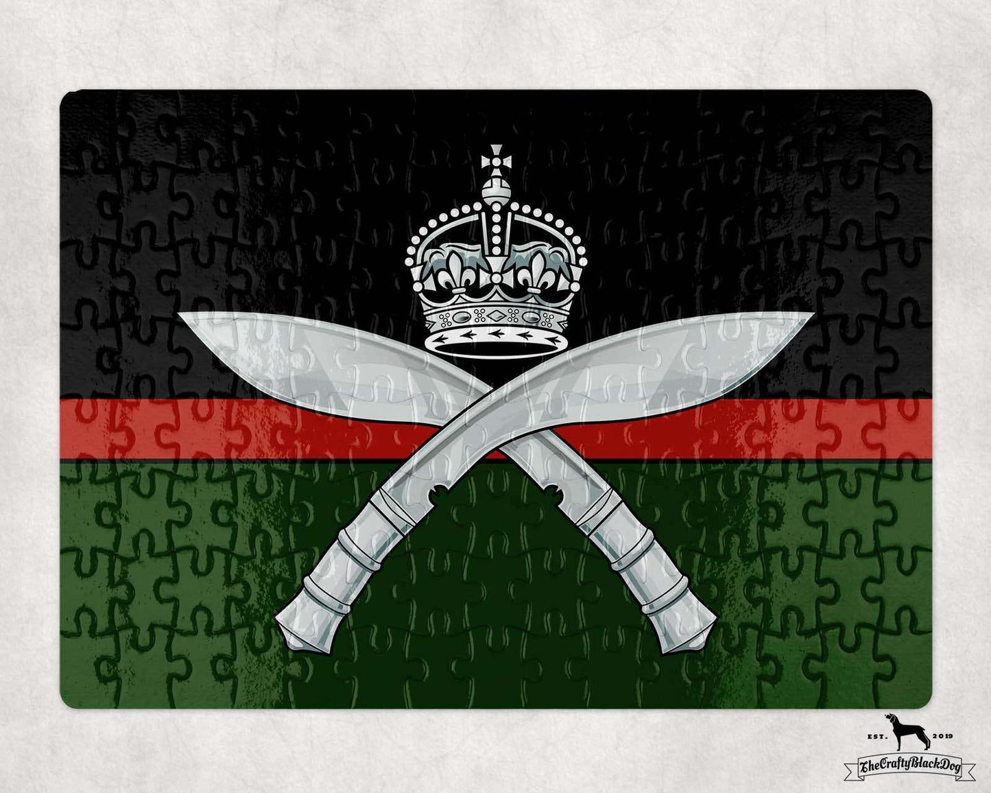 Royal Gurkha Regiment - Jigsaw Puzzle (New King's Crown)