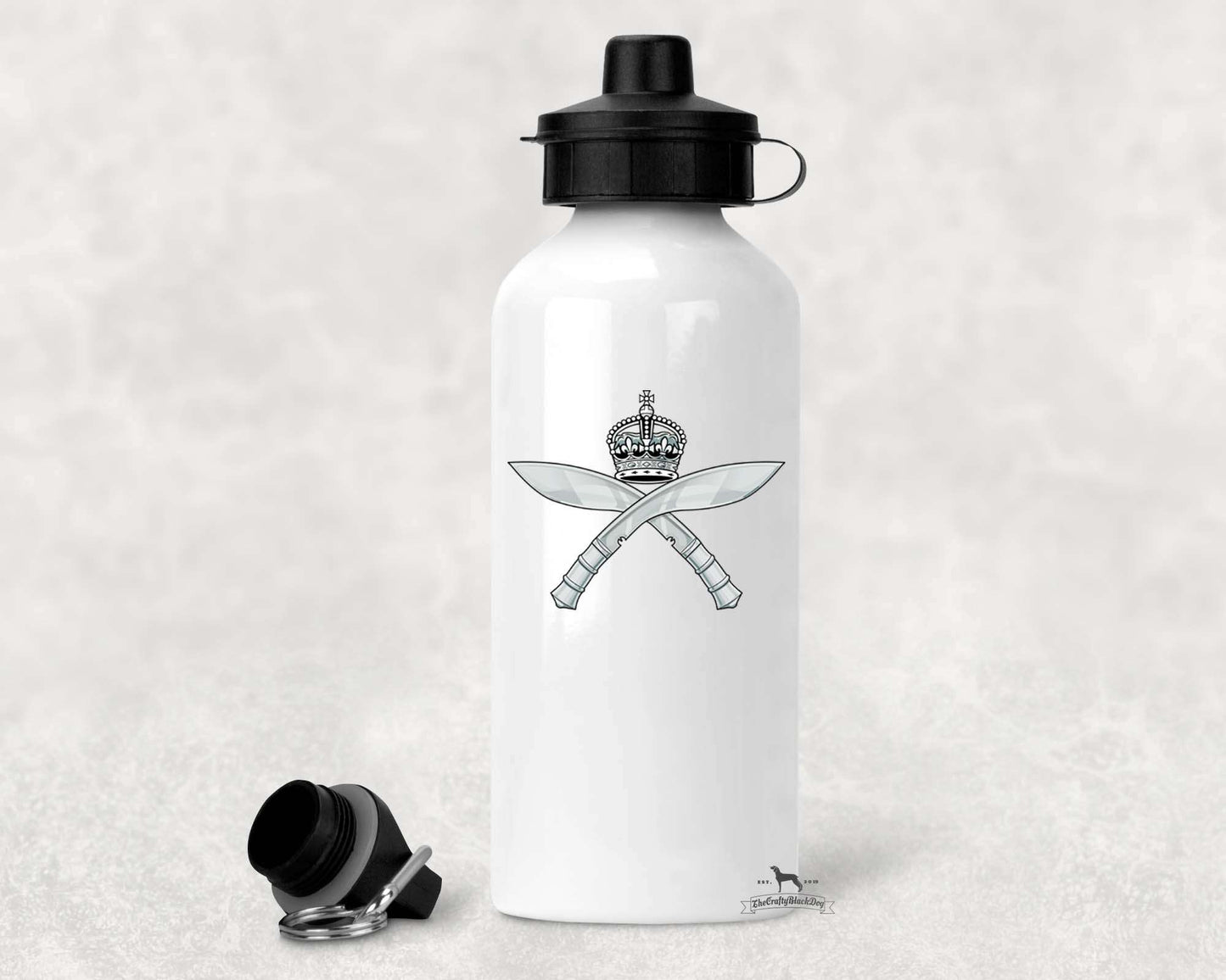 Royal Gurkha Regiment - ALUMINIUM WATER BOTTLE (New King's Crown)