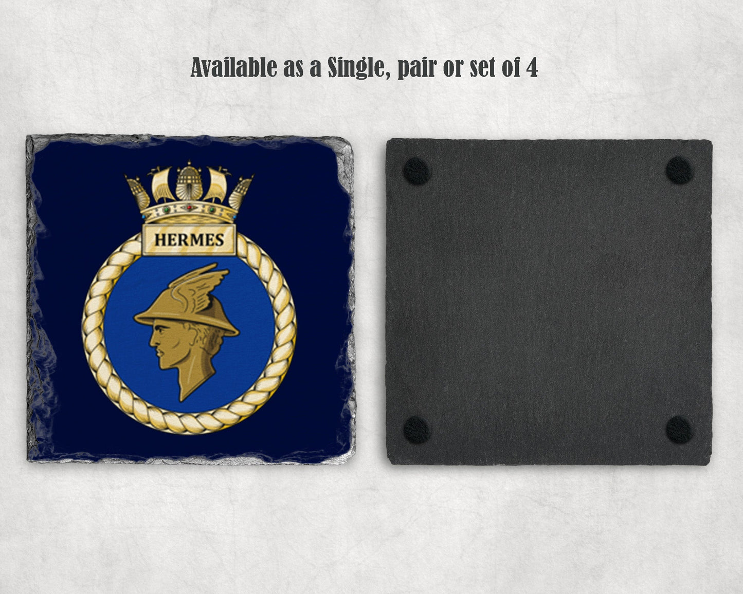 HMS Hermes - Slate Coaster