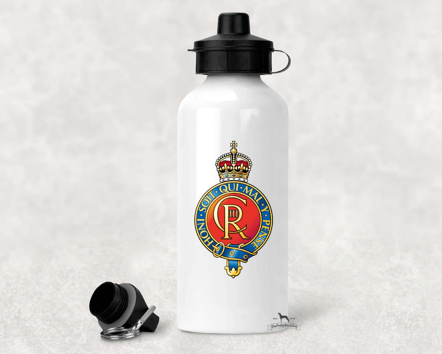 Household Cavalry - ALUMINIUM WATER BOTTLE (New King's Crown)