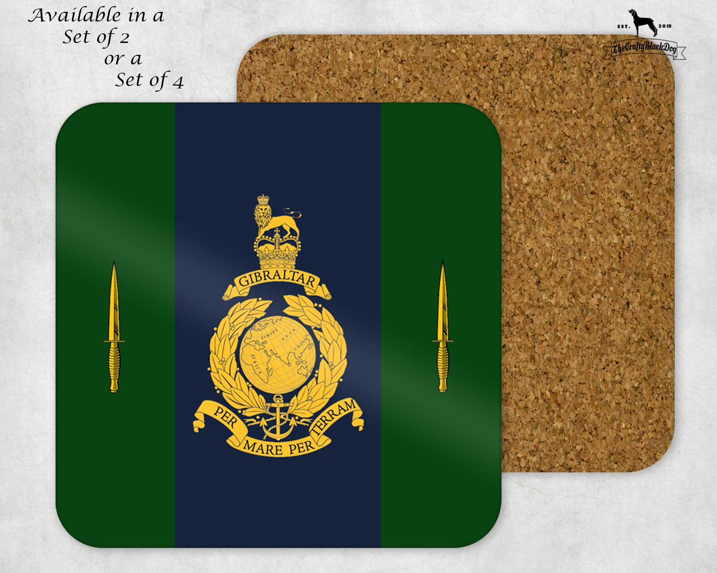 HQ 3 Cdo Bde Royal Marines - Coaster Set