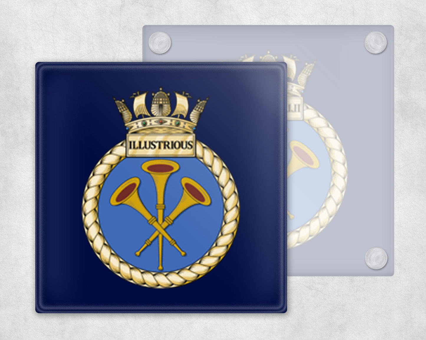 HMS Illustrious - Glass Coaster