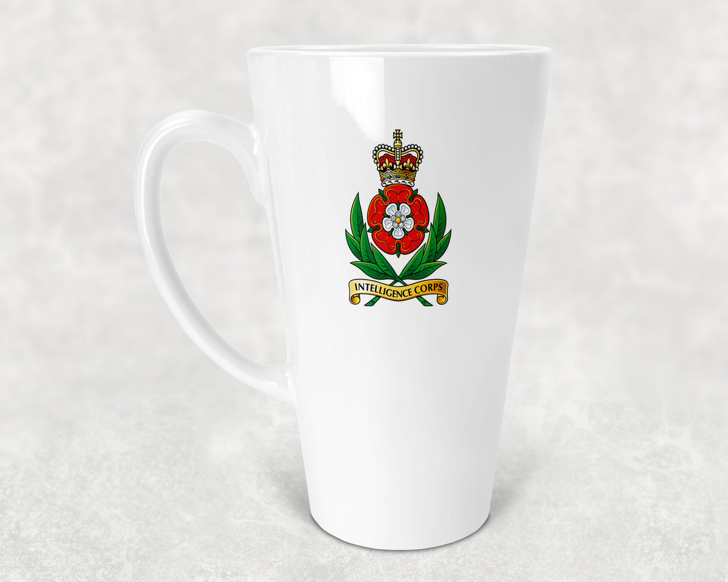 Intelligence Corps Cap Badge - Latte Mug 17oz