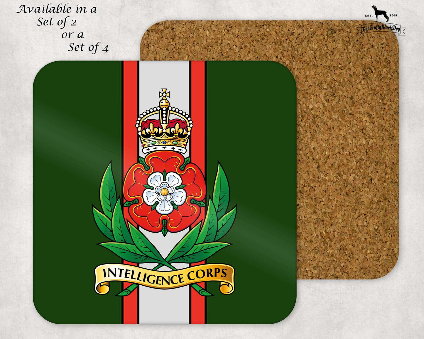 Intelligence Corps - COASTER SET (New King's Crown)