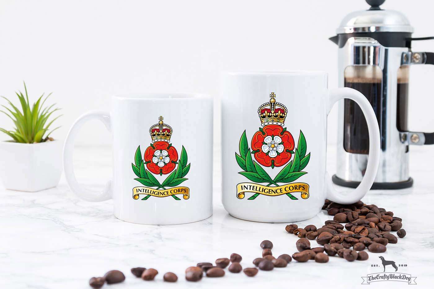 Intelligence Corps - 11oz/15oz Mug (New King's Crown)