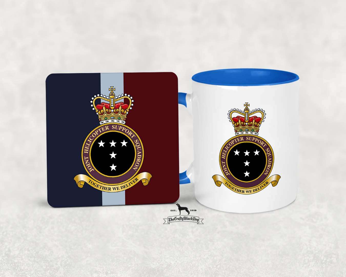 Joint Helicopter Support Squadron RAF - MUG and COASTER SET