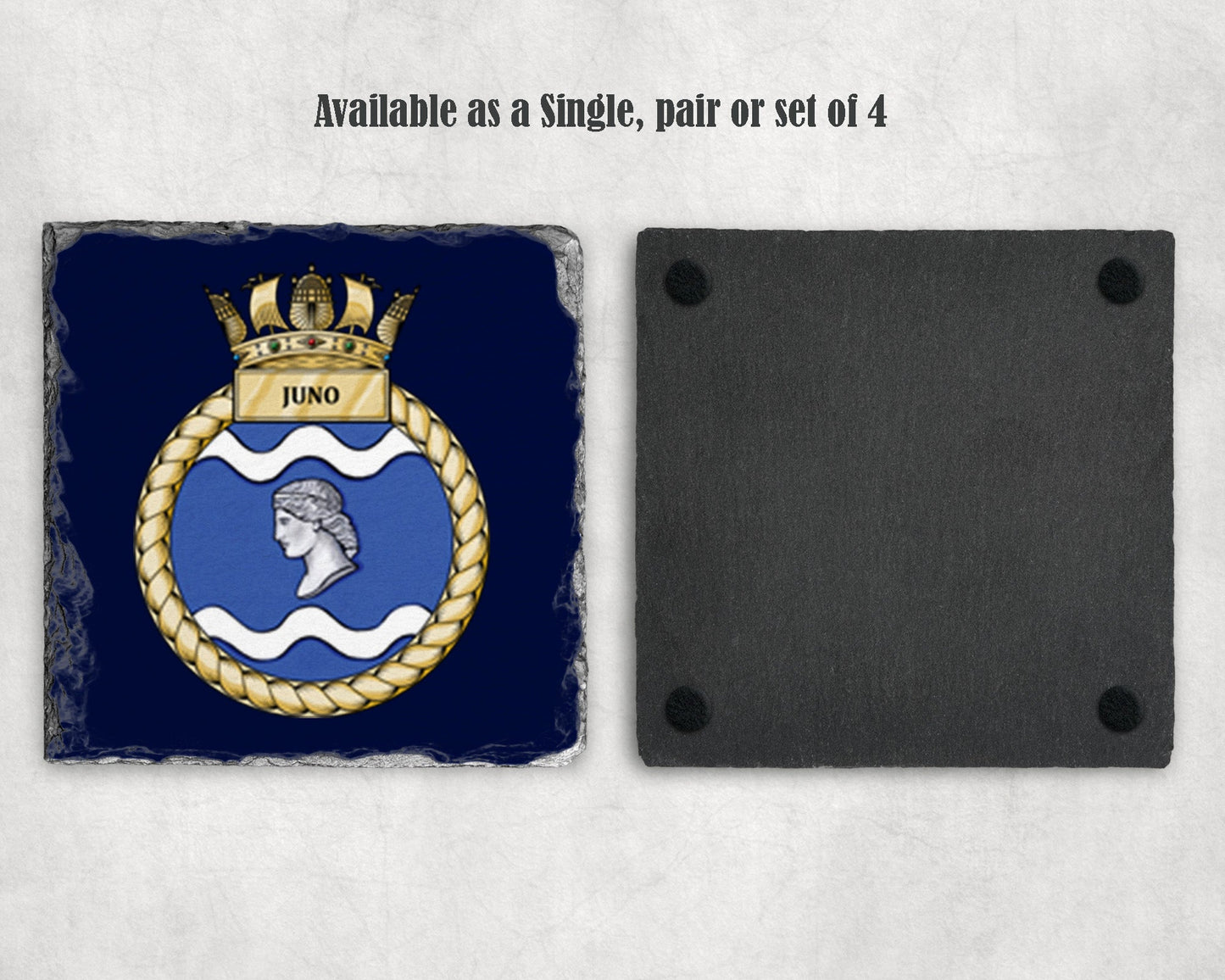 HMS Juno - Slate Coaster