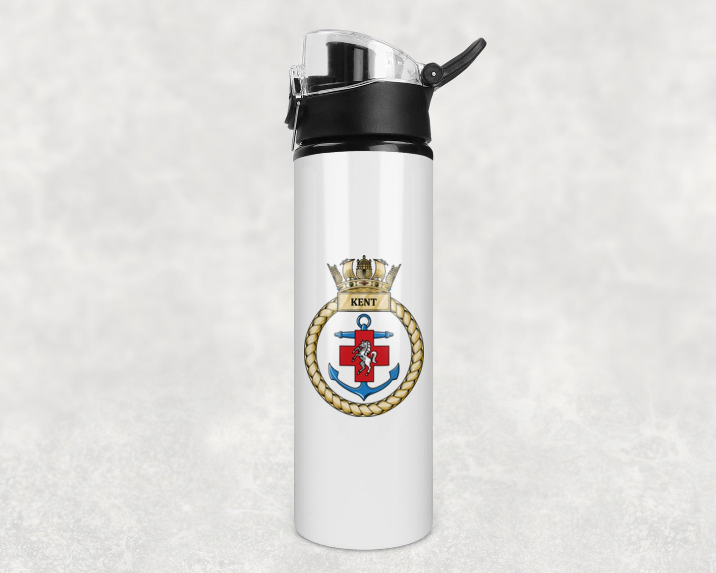 HMS Kent - Flip Top Water Bottle