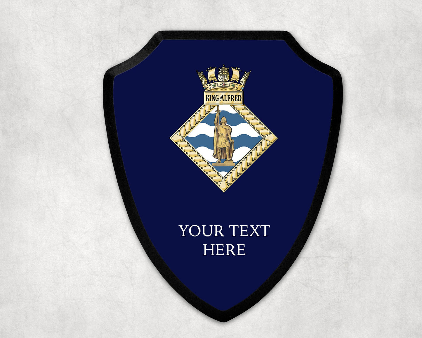 HMS King Alfred - Royal Navy Printed Wall Shield