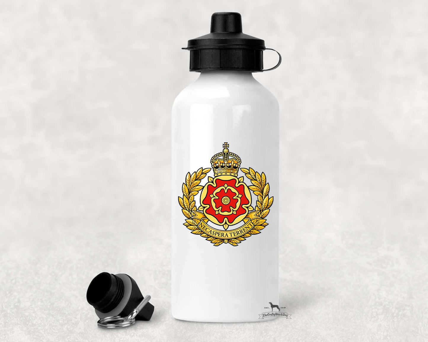 Duke of Lancaster Regiment - ALUMINIUM WATER BOTTLE (New King's Crown)