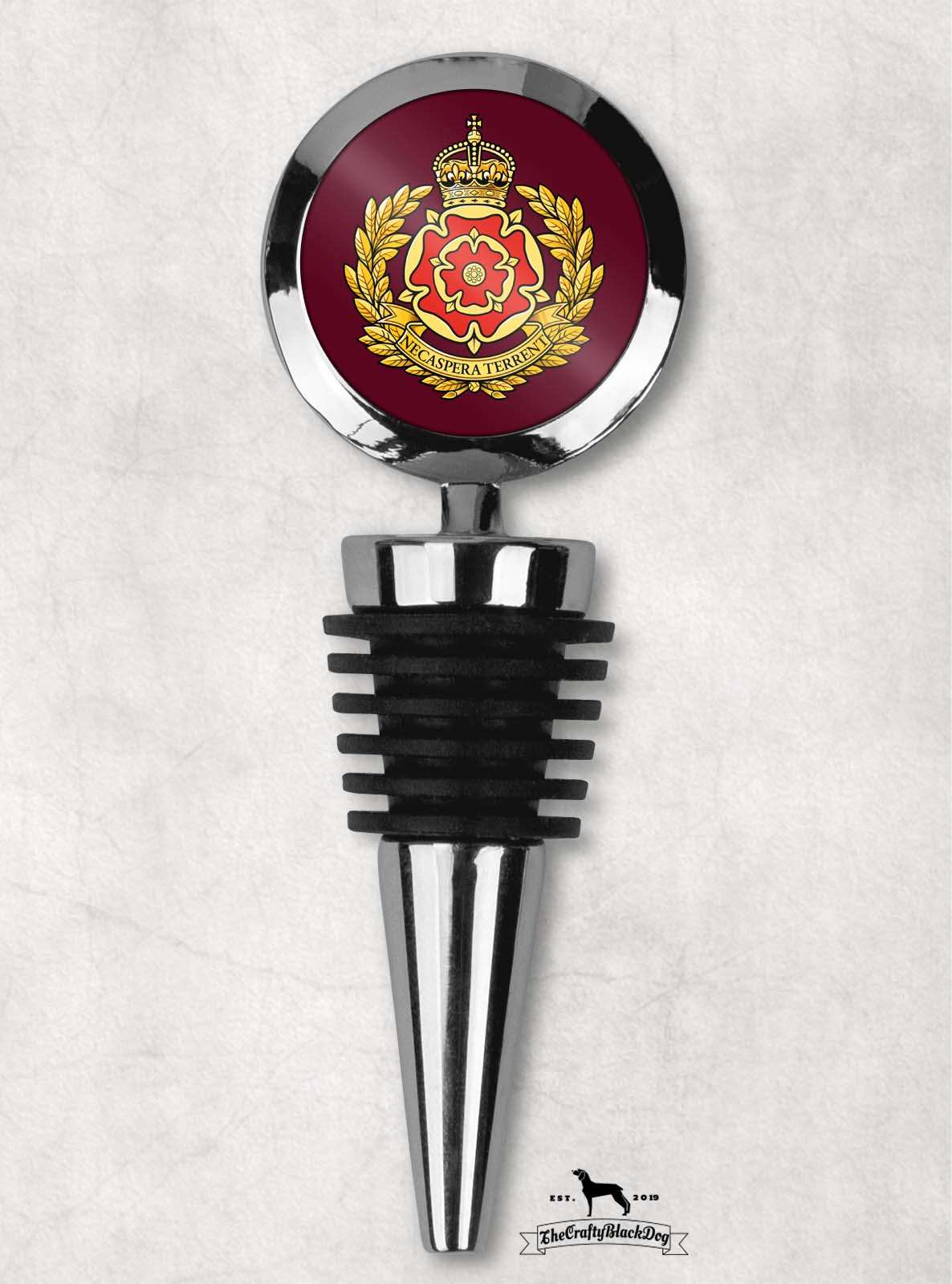 Duke of Lancaster Regiment - Wine Bottle Stopper (New King's Crown)