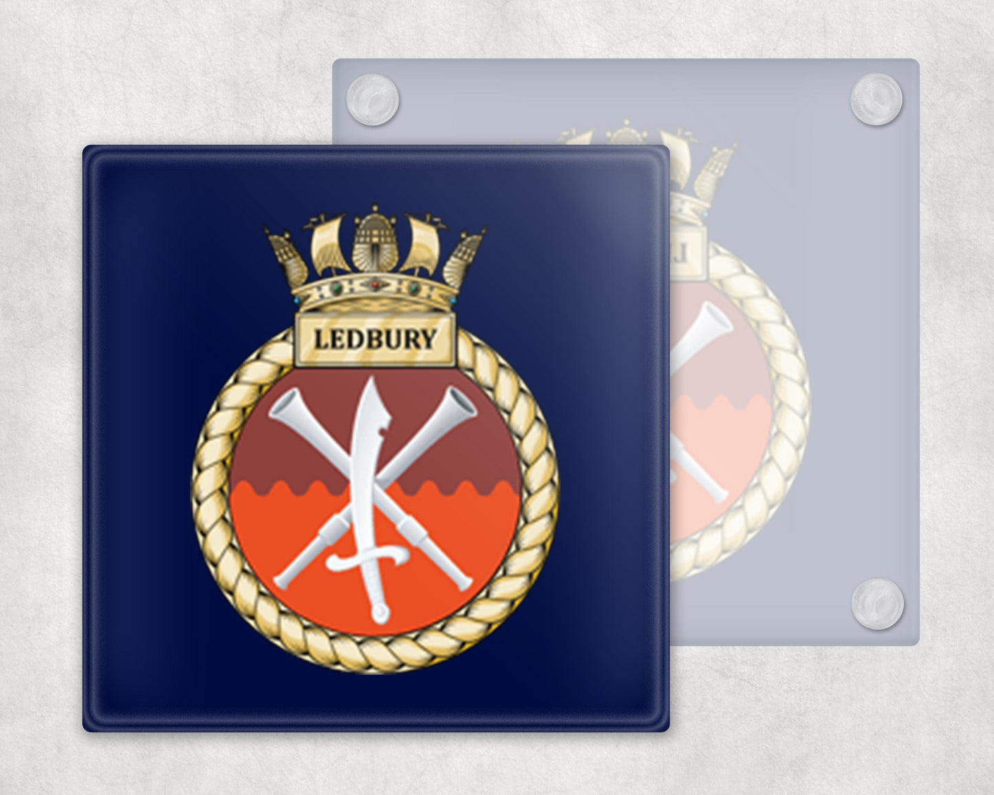 HMS Ledbury - Glass Coaster