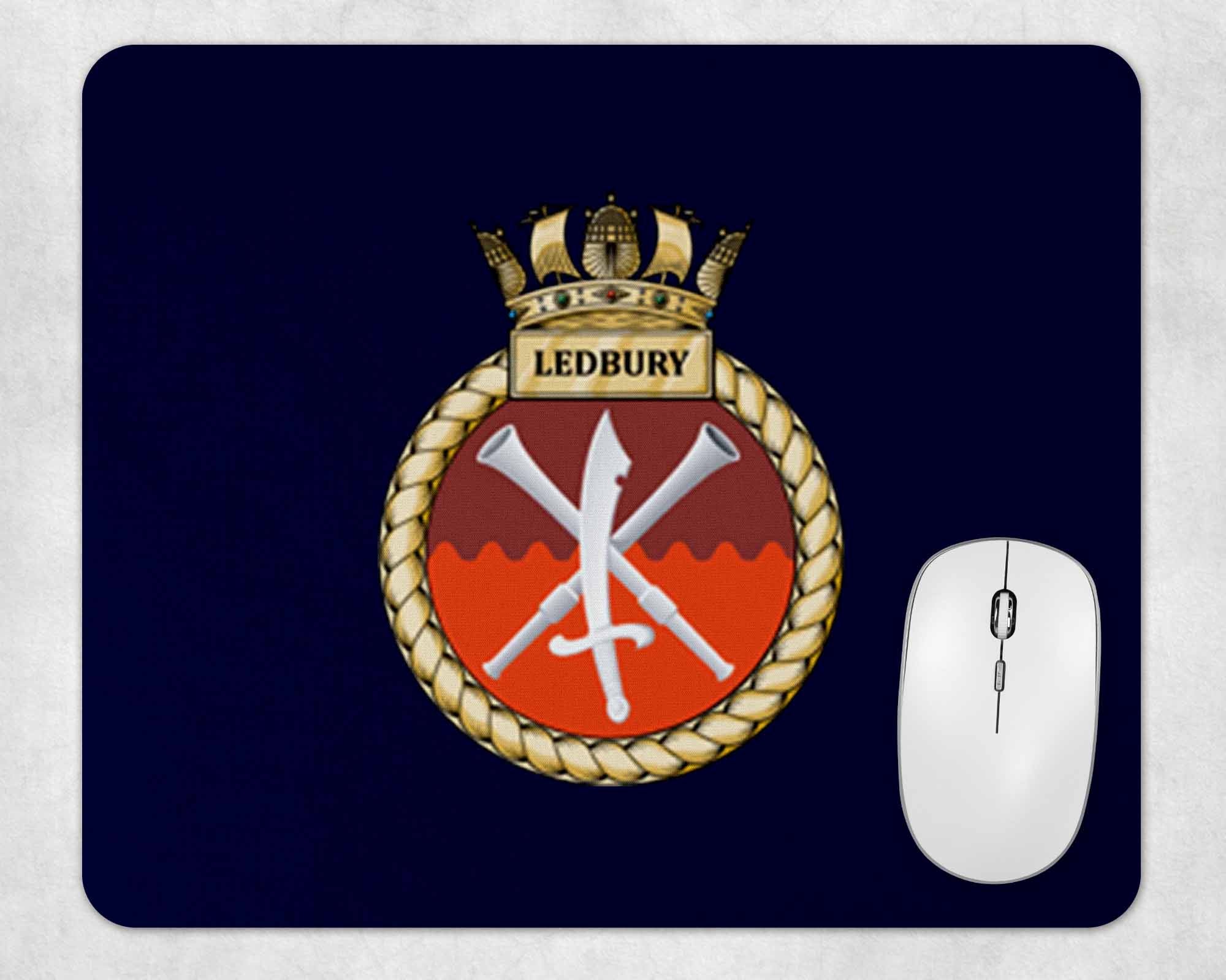 HMS Ledbury Mouse Mat The Crafty Black Dog hms-ledbury-mouse-mat-the-crafty-black-dog