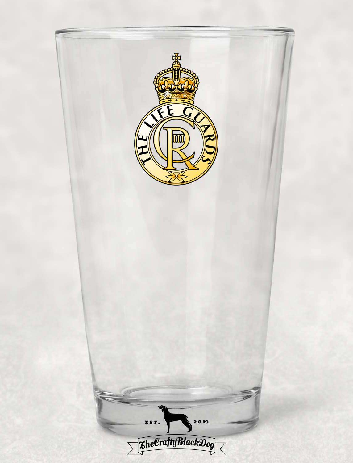 Life Guards - Pint Glass (New King's Crown)