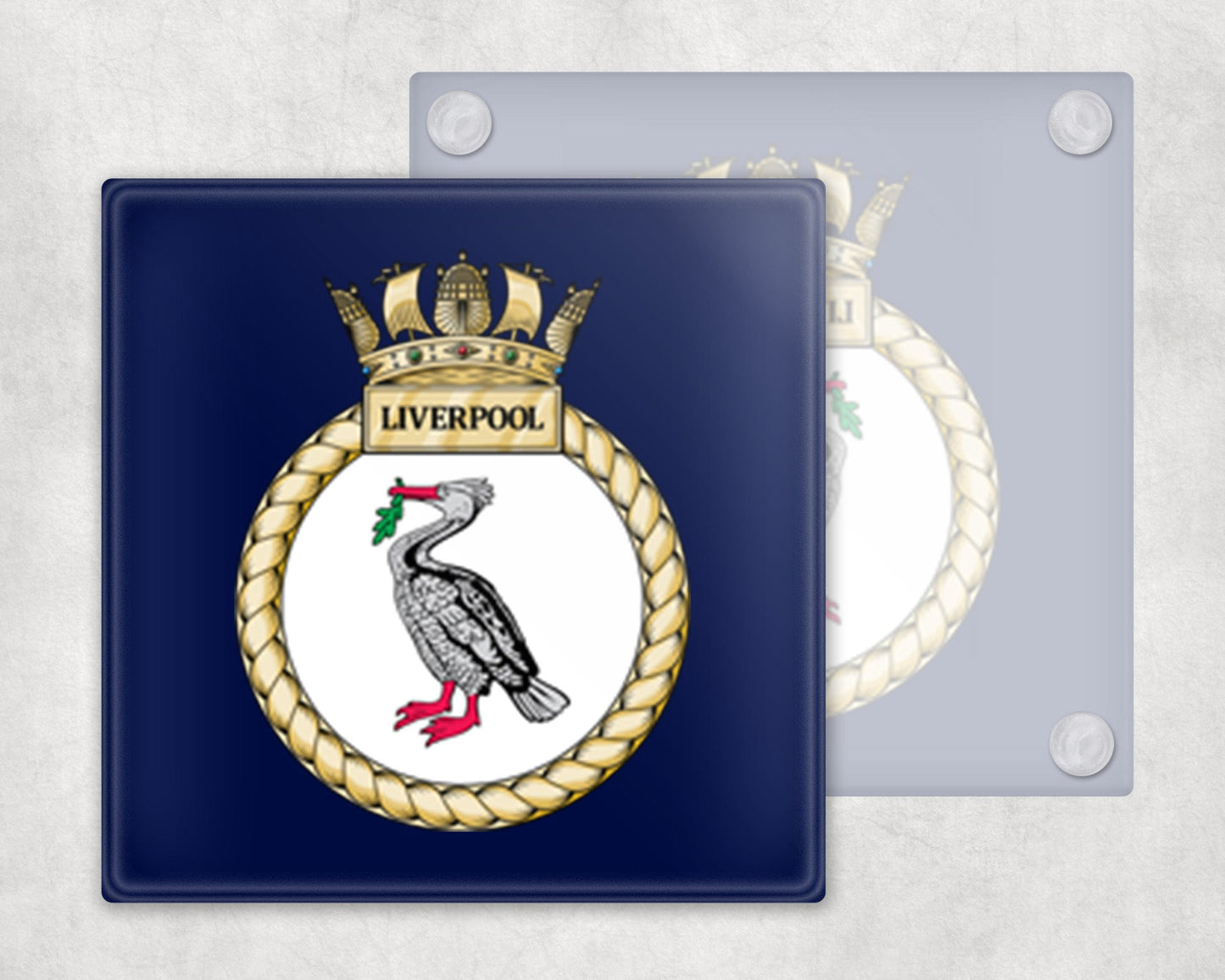 HMS Liverpool - Glass Coaster