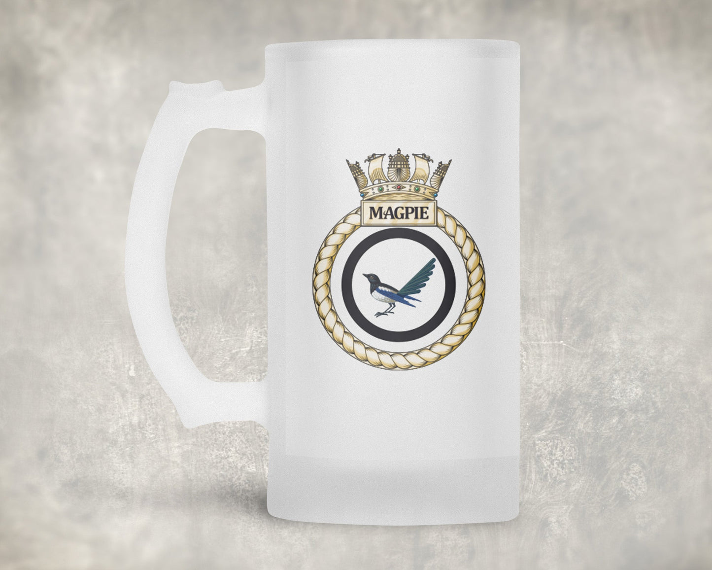 HMS Magpie - Frosted Stein/Tankard/Beer Mug - Frosted Stein/Tankard/Beer Mug