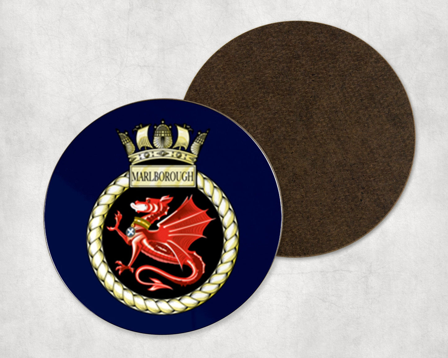 HMS Marlborough - Round Coaster Set