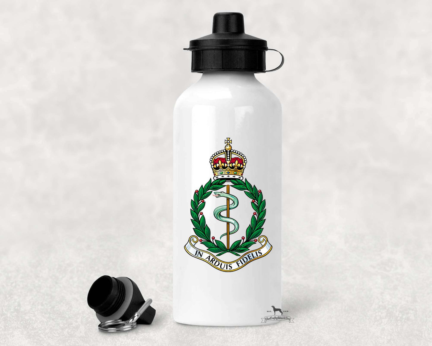 Royal Army Medical Corps - ALUMINIUM WATER BOTTLE (New King's Crown)