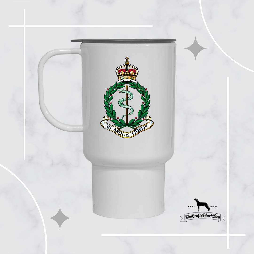 Royal Army Medical Corps - TRAVEL MUG (New King's Crown)