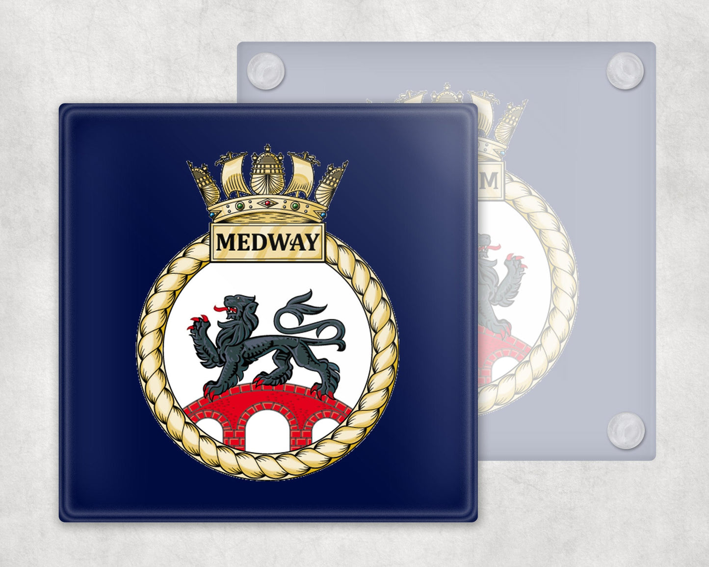 HMS Medway - Glass Coaster