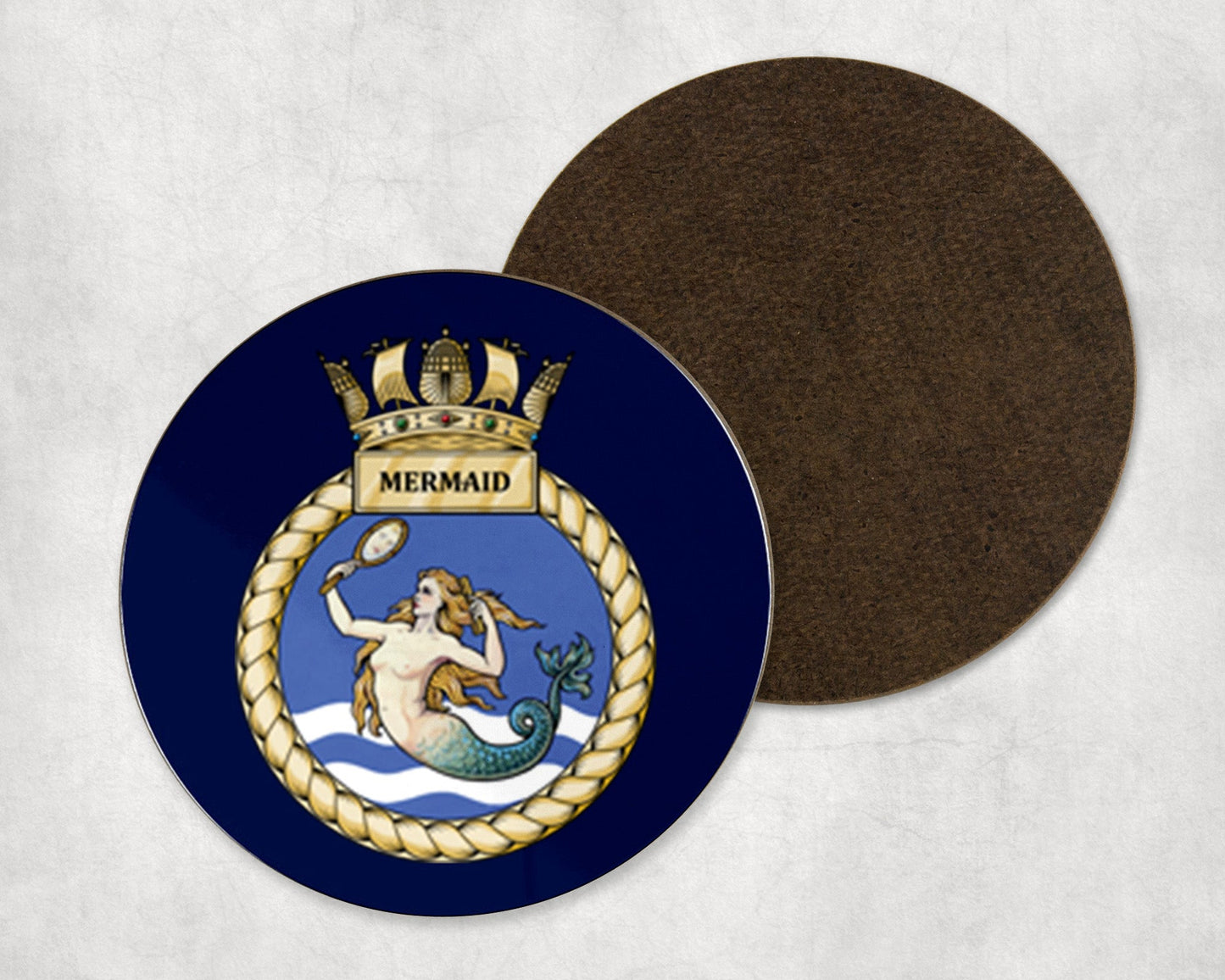 HMS Mermaid - Round Coaster Set