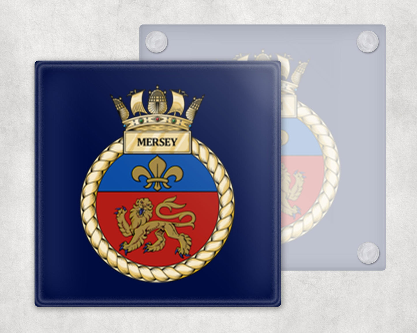 HMS Mersey - Glass Coaster