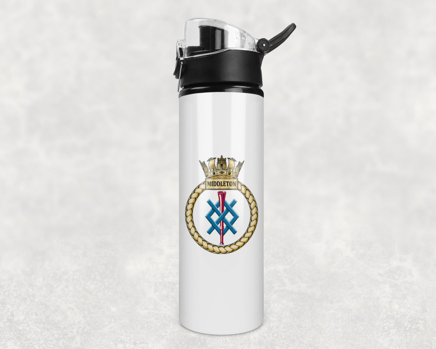 HMS Middleton - Flip Top Water Bottle