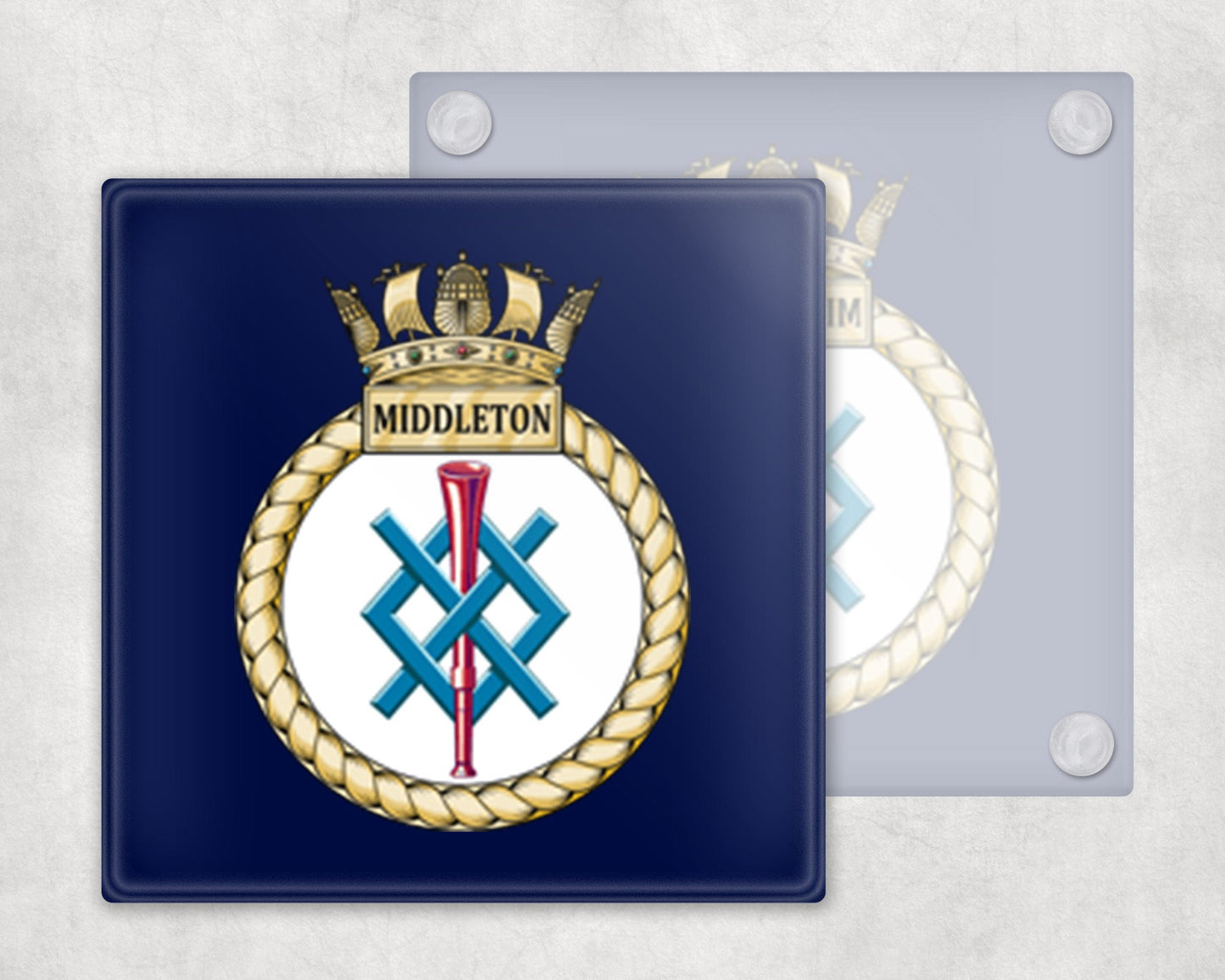 HMS MIddleton - Glass Coaster