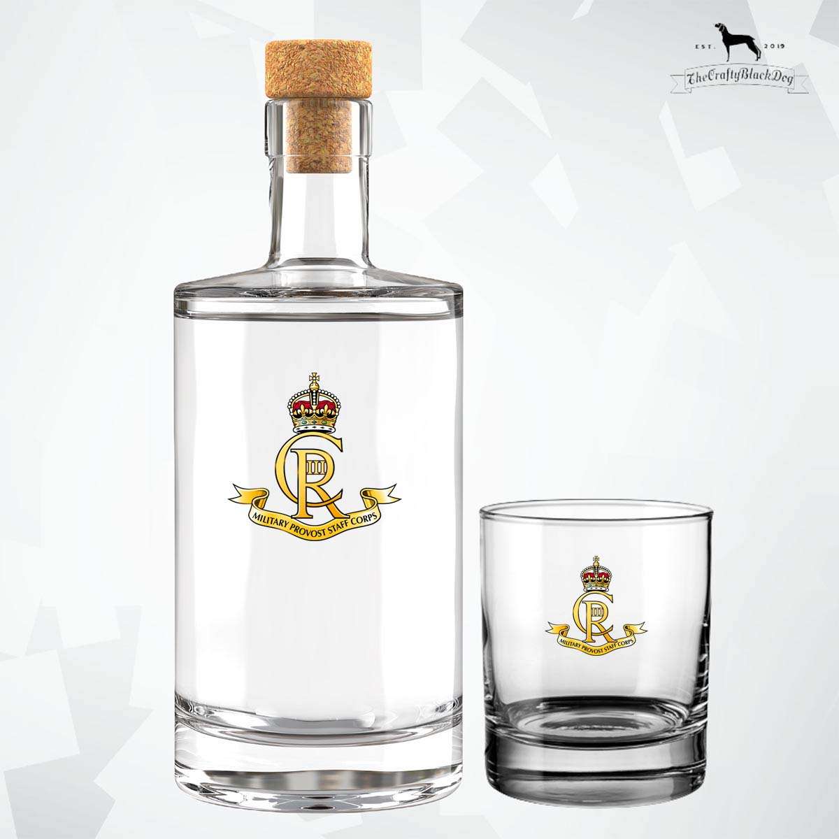 Military Provost Staff Corps - Fill Your Own Spirit Bottle (New King's Crown)