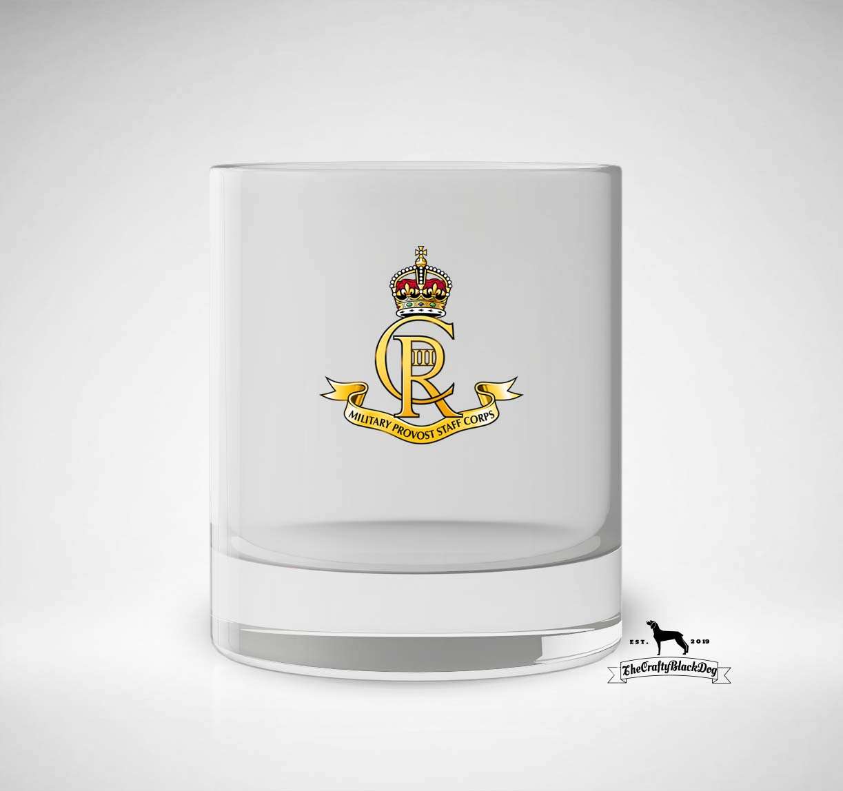 Military Provost Staff Corps - Whiskey/Spirit Glass KC