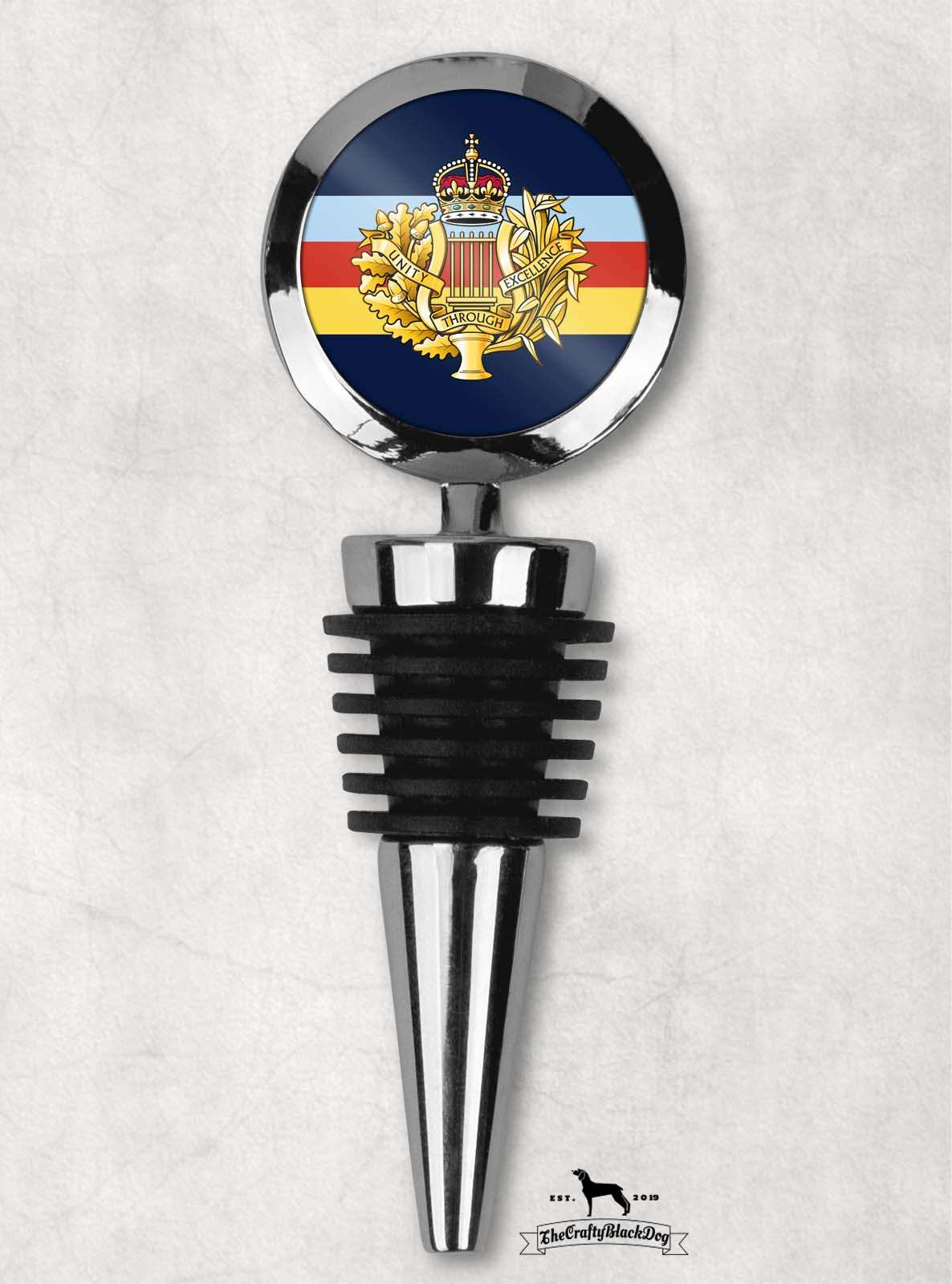 Royal Corps of Army Music - Wine Bottle Stopper (New King's Crown)