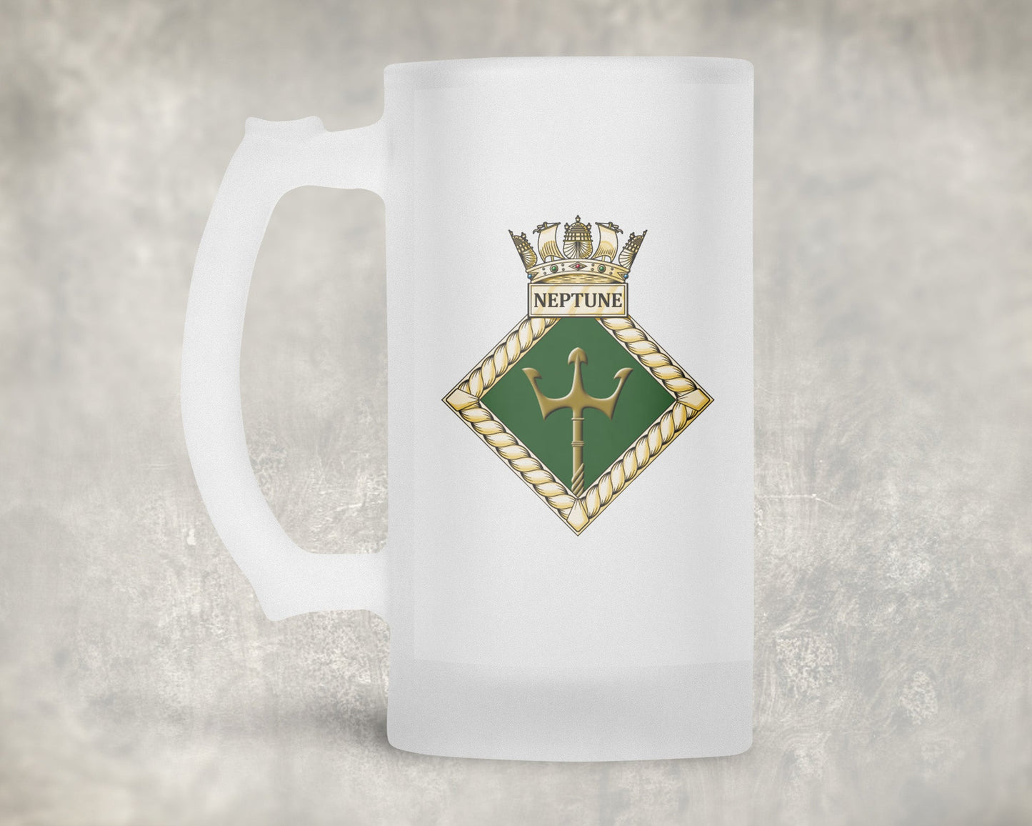 HMS Neptune - Frosted Stein/Tankard/Beer Mug - Frosted Stein/Tankard/Beer Mug