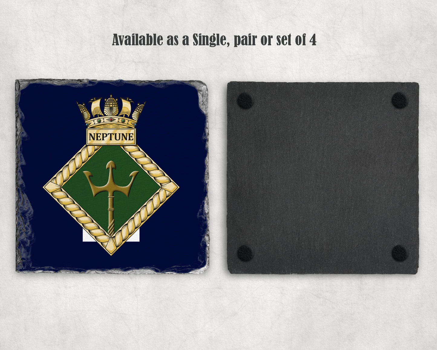 HMS Neptune - Slate Coaster