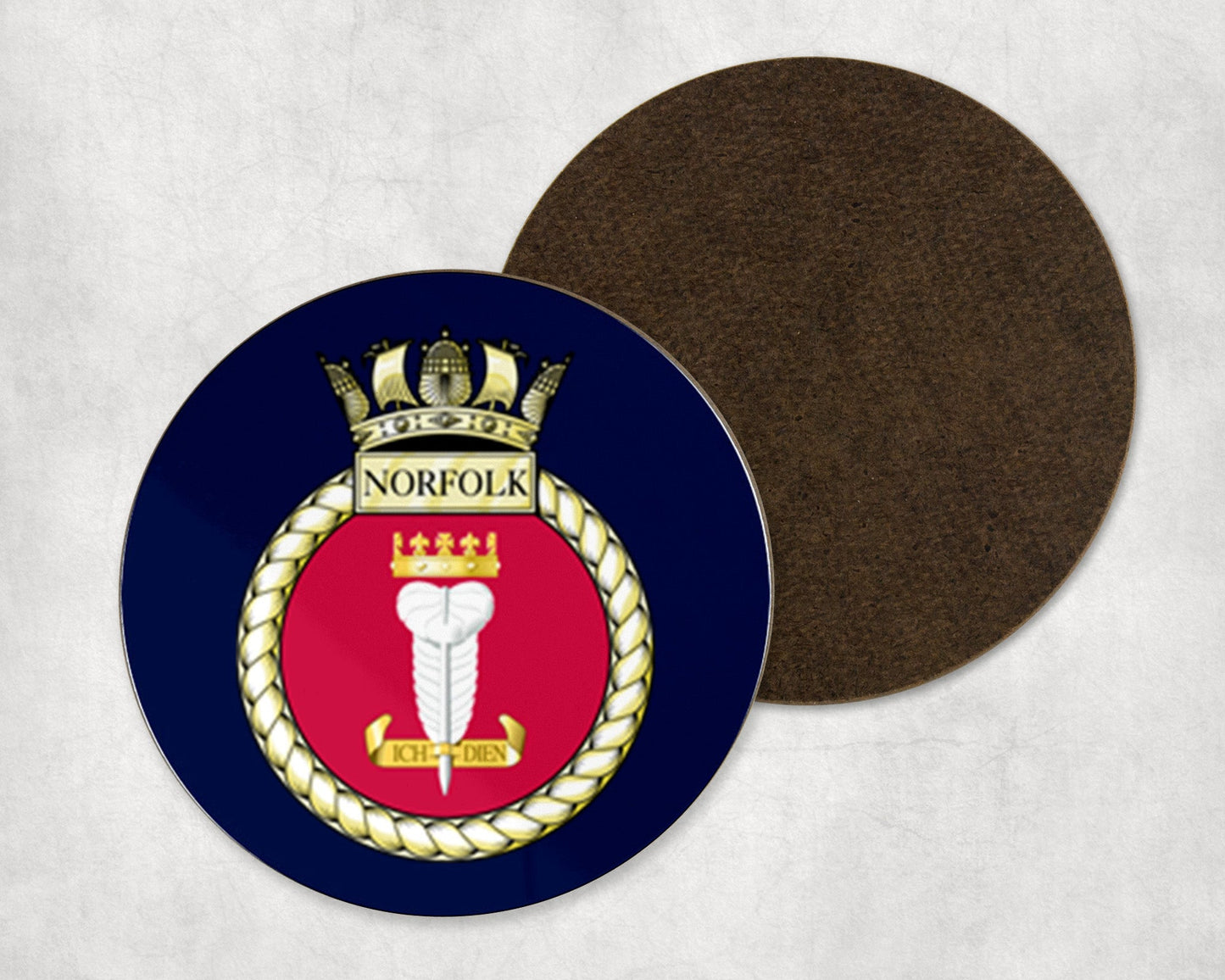 HMS Norfolk - Round Coaster Set